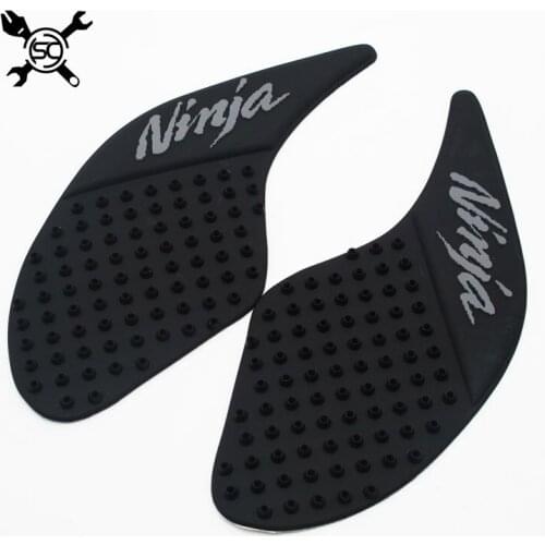 Anti Slip Tank Protective Pad Side Gas Knee Grip Traction Pads Protector Stickers 3M Fits Kawasaki NINJA 250 300 Z250 Z300 08-16