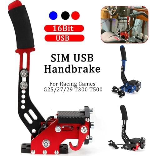 Handbrake System 16 Bit Hall Sensor Handbrake Sim For Racing Games G25/27/29 T300 T500 Fanatec Osw Dirt Rally with Base Bracket