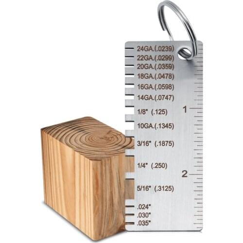 Stainless Steel Wire Metal Sheet Thickness Gauge Welding Gage Plated Size Inspection Metal Measuring Tools