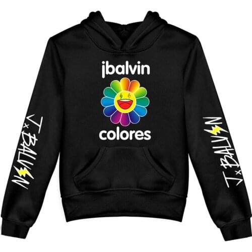 J BALVIN Hoodie Fashion Clothing Size Boys&Girls Long Sleeve hoody Sweatshirts Harajuku Casual 's Clothes