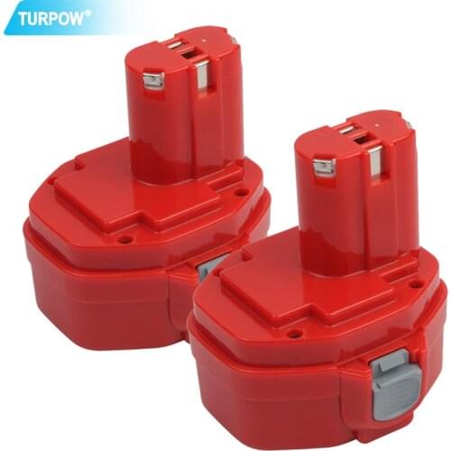 Turpow 14.4V 3.5Ah NI-MH PA14 1420 Recharge Battery For Makita For PA14 1420 1422 1433 1434 1435F JR140D 192699 Power Battery