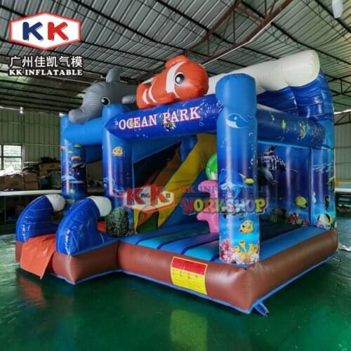 Trampoline High Quality Party Used Air Blowing Inflatable Bouncer With Slide Combo