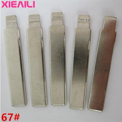 XIEAILI 20Pcs/lot 67# Metal Blank Uncut Flip KD Remote Key Blade S376