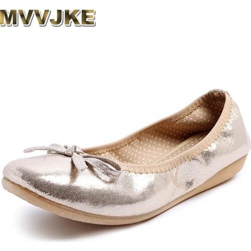 MVVJKE Best-selling brand womens shoes spring summer shallow mouth egg roll shoes round toe flat shoes soft bottom bow driving