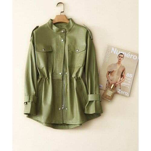 Женские кожаные куртки ZVAQS China At AliExpress