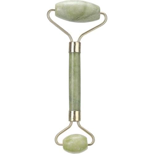 1PC Face Massage Roller Natural Jade Stone Massager Facial Eye Neck Body Beauty Therapy Forehead Tightening Massaging Tool