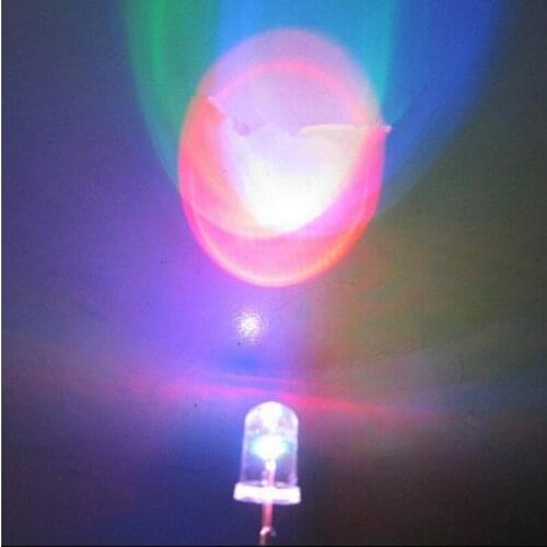 1000pcs 3mm RGB 7 color slow flash LED light-emitting diode (LED) colorful F3 mm 2-PIN Free shipping