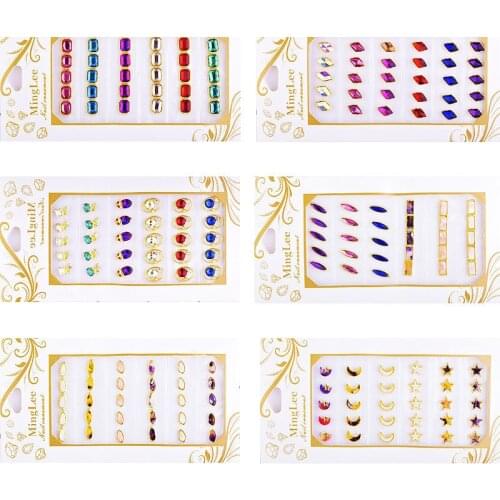 30pcs Nail Art 3D Nail Metal Charms Multi-designs Supplies Nail Gold Alloy Design DIY Gem Pearl Diamond Jewel For Nail Decals