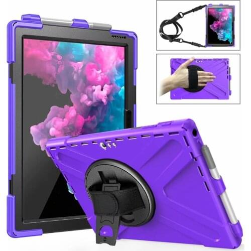 360 Rotation Stand Shockproof Tablet Case For Microsoft Surface Pro 4 5 6 7 Pro6 Pro5 Pro7 12.3" Cover Shell+Screen protector