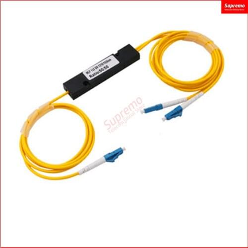 50/50 FBT 1X2 LC/UPC PLC Singlemode Fiber Optical Splitter FTTH PLC LC/UPC 1x2 PLC Optical Fiber Splitter FBT Soudeuse Fiber