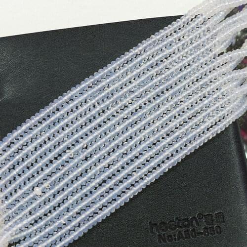 Charms white opalite crystal 2*4mm newly stone faceted abacus loose beads diy high quality Jewelry 15" B582