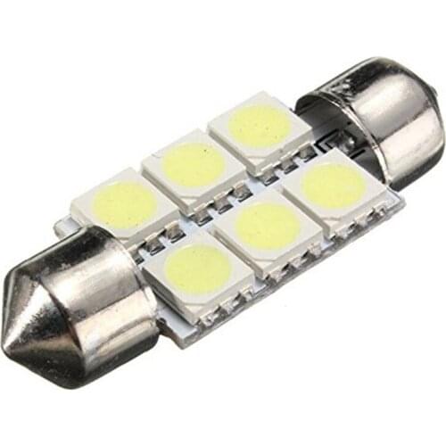 Car Double Pointed 31 / 36 / 39 / 41mm 5050 6smd Led Roof Lamp License Plate Light Reading Lamp Boot Light Car Led Light