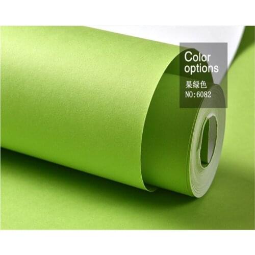 Beibehang papel de parede Thick plain fresh green non-woven bedroom living room background wallpaper hudas beauty papier peint