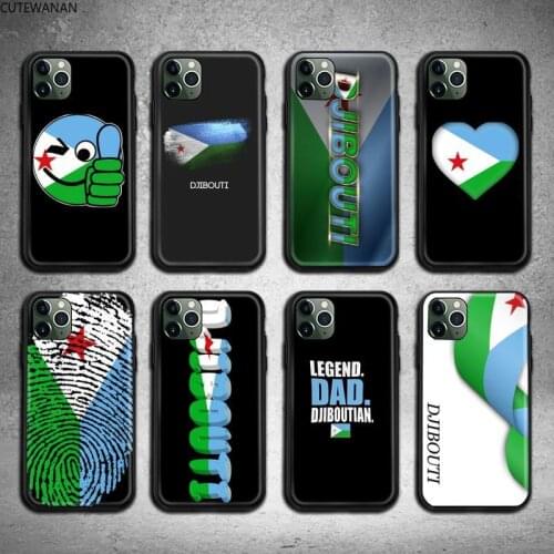 Djibouti flag Phone Case For iphone 12 11 Pro Max Mini XS Max 8 7 6 6S Plus X 5S SE 2020 XR cover