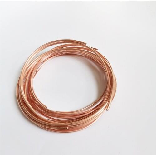 10m T2 Red Copper coil 2/3/4/5mm Copper tube Air Conditioning Copper Pipe Soft Tube 99.9% T2 Copper DIY Cooling