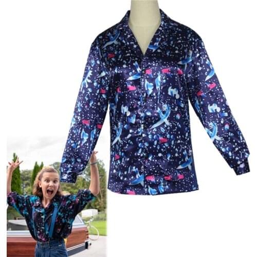 Stranger Cosplay Things Eleven Costume Print Outfit Top Long Sleeve Shirt 3D Print Tops Girls' Shirts Party Costume Women