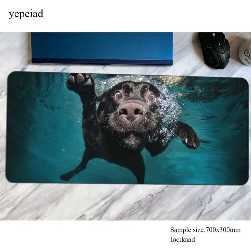 Dogs mats thick gaming mouse pad big 700x300x4mm keyboard mousepad locked edge notebook gamer accessories padmouse mat