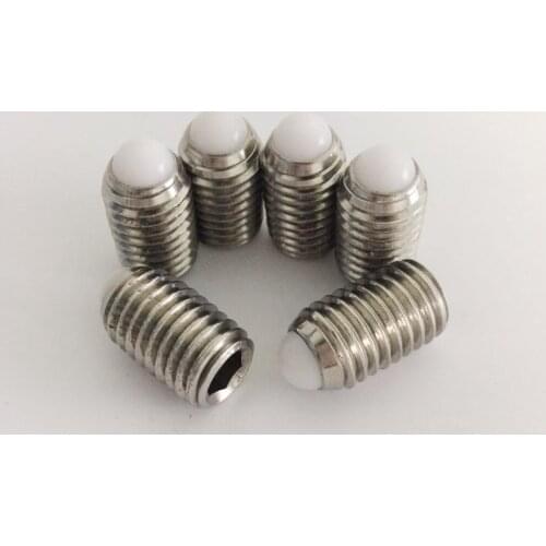 M8 M10M12 Stainless steel plastic ball bead head locate screw dowel plunger dowels plungers screws Top Quality 10mm-20mm Length