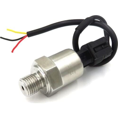 Stainless steel oil 1/4" pressure sensor input DC12V output 4-20ma pressure transmitter
