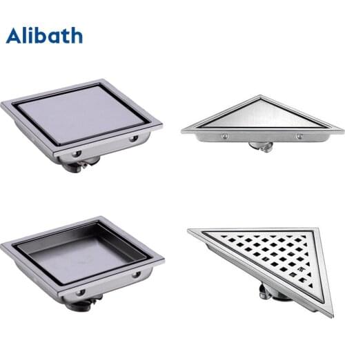 Brushed 304 Stainless Steel 15/11cm Linear Anti-odor Long Floor Drain Bathroom Invisible Shower Floor Drain, Wholesale