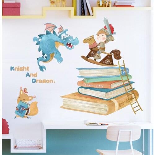 Cartoon Wall Stickers Childrens Room Decor Bedroom Baby Nursery Room Decoration Aesthetic PVC Wallpaper Murals