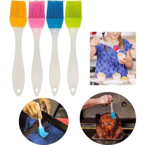 1PC Pastry Basting Brushes Set Silicone Heat Resistant Home Kitchen Outdoor Cooking BBQ Grill Baking Brush BBQ Tools Accessories