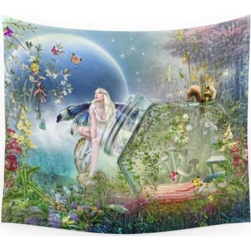 Butterfly Fairy Wall Tapestry Home Living Decor Space
