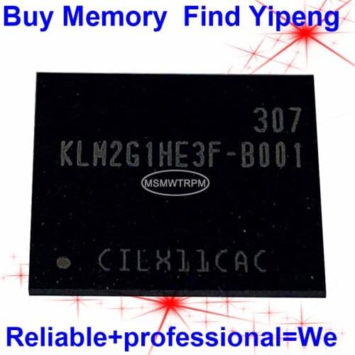 KLM2G1HE3F-B001 BGA153Ball EMMC4.5 4.5 2GB Mobilephone Memory New original and Second-hand Soldered Balls Tested OK