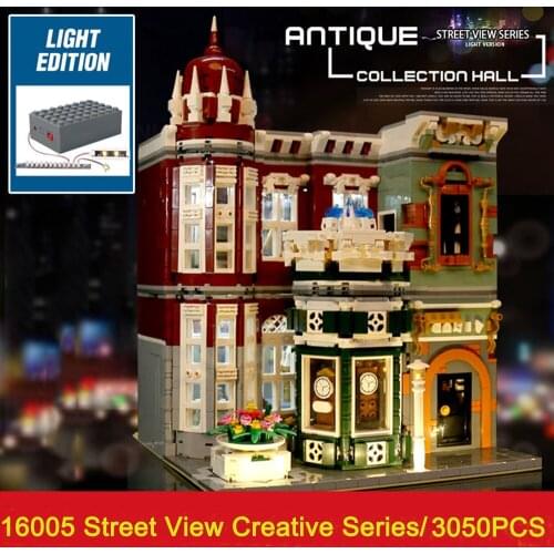 Yeshin 16005 Street View Creative Series Antique collection shop Green Grocer Model Building Blocks Brick Compatible Toy