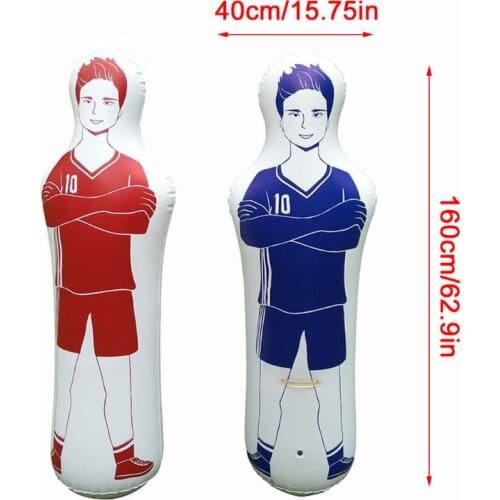 Adults Children Inflatable Football Training Goal Keeper Tumbler Air Soccer Train Dummy Goalkeeper for Outdoor Sports