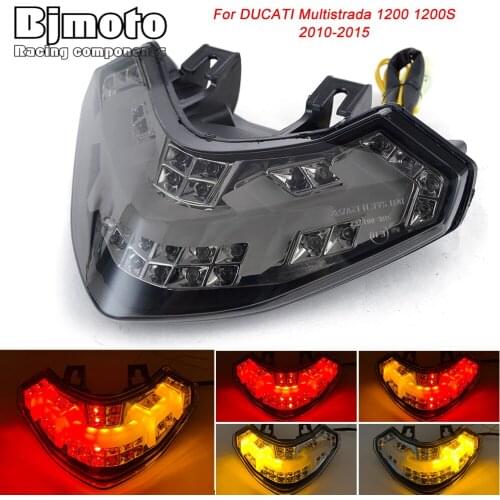 Motorcycle Tail Light Turn Signals Brake Lamp For DUCATI Multistrada 1200 1200S 2010-2015 Motorbike Brake Stop Lamp Taillight