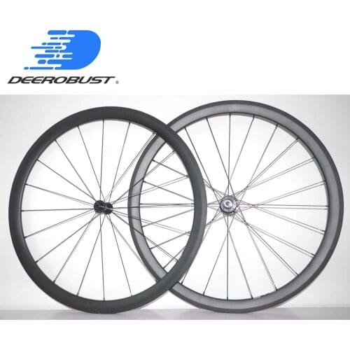 1262g 2:1 Rear Spoke Ratio 700c 38mm x 23mm Clincher Road Bike Carbon Wheels Bicycle Wheel set Bitex Hubs 20 24 holes UD Matte