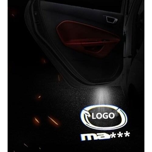 2PCS For MAZDA6 MAZDA8 ATENZA 2002 -- 2008 Logo HD Car LED Door logo light Warning Light Projector Ghost Shadow Welcome Light