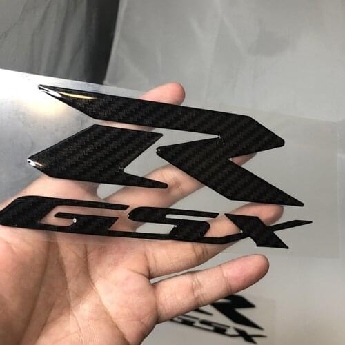 2 pcs 3D carbon fiber For GSXR 3M sticker lOGO decal motorcycle fairing For Suzuki GSXR 600 750 1000 K1 K2 K3 K4 K5 K6 K7 K8 K9