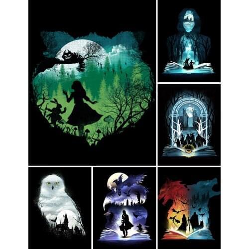 5D Diy Diamond Painting Cartoon Movie Book Cross Stitch Kits Full Drill Square Embroidery Mosaic Art Picture of Rhinestone Decor