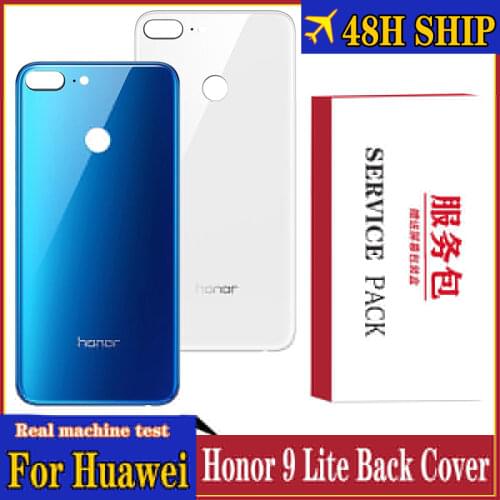 Original Brand New Back Cover for Huawei Honor 9 Lite Battery Glass Rear Housing Panel Case repair part with Adhensive sticker
