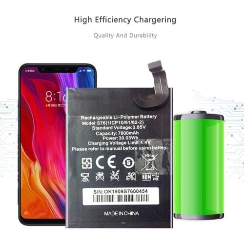 KiKiss WP7 10000mAh High Quality Battery for Oukitel WP7 Replacement Battery Batterij + Track Code