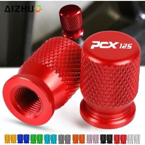 PCX CNC Aluminum Tire Valve Air Port Cover Caps Motorcycle Accessories FOR HONDA PCX 125 150 PCX150 ALLYEARS PCX125 LOGO 1Pair