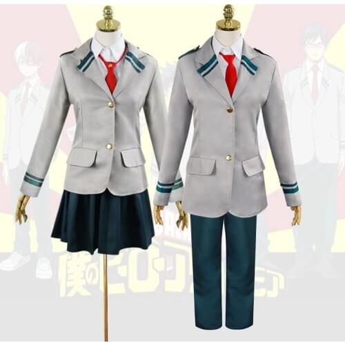 Anime Boku No Hero Academia School Uniform My Hero Academia Midoriya Izuku Uraraka Ochako Cosplay Costumes Role Playing C95311AD