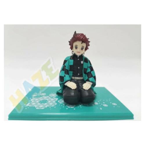 Anime Demon Slayer: Kimetsu no Yaiba Kamado Tanjirou PVC Figure Model 9cm Decor