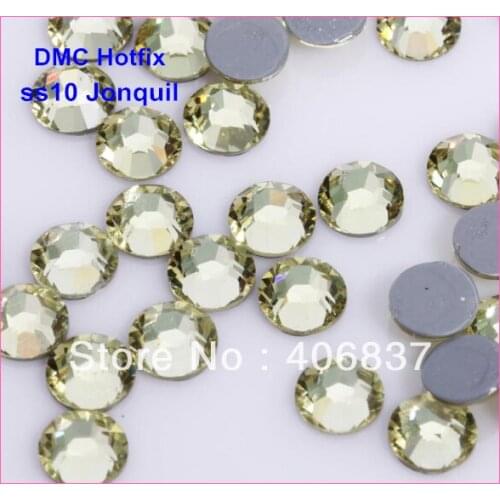 Free Shipping! 1440pcs/Lot, ss10 (2.7-2.9mm) High Quality DMC Jonquil Iron On Rhinestones / Hotfix Rhinestones