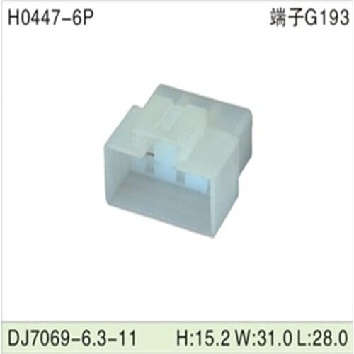 Free shipping 500pcsDJ7069-6.3-11 6Pin 6.3mm AMP Car Electrical Wire Connectors for VW,BMW,Audi,Toyota,NISSAN AND other