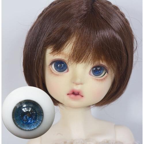 BJD Doll Eyeballs Suitable for 1-3 1-4 1-6 size Frost Blue Flashing Eyes Gypsophila 12mm 14mm 16mm Doll Accessories