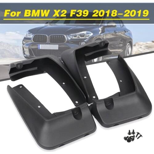 4Pcs Car Mudflaps Front Rear Mud Flaps Mudguards Splash Guards Fender Flares For BMW X2 F39 2018-2019 Auto Accessories Styling