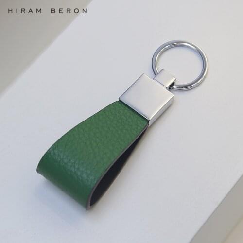 Hiram Beron Personalized Key Holder Case Soft Cow Leather Premium Goods
