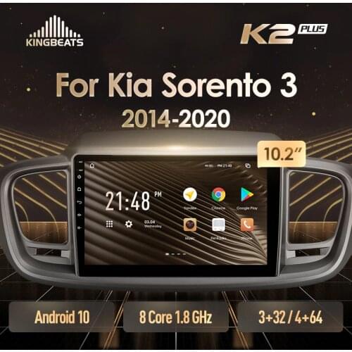KingBeats Android Octa-Core head unit HU 4G in Dash Car Radio Multimedia Video Player Navigation GPS For Kia Sorento 3 2014 - 2020 Right hand driver no dvd 2 din Double Din Android Car Stereo 2din