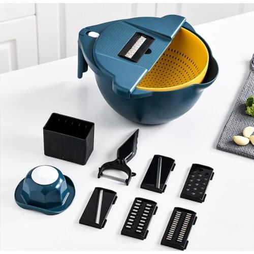 12 In 1 Multifunction Slicer Vegetable Slicer Potato Peeler Carrot Onion Grater with Strainer Vegetable Cutter Kitchen Accessori