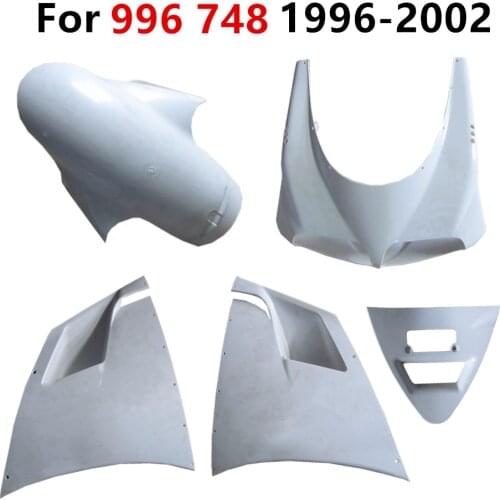 Motorcycle For Ducati 996 916 748 1994-1996-2002-2004 Unpainted Fairing Plastic parts Headlight Cowl Nose Rear Tail Cowl