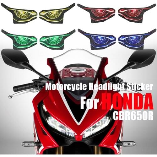 Motorcycle Headlight Decoration Sticker For HONDA CBR650R CBR 650R CBR650 R 2019 2020 3D Head Light Fairing Protection Decal