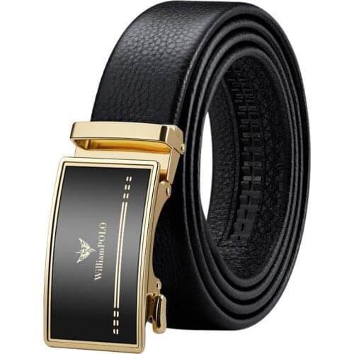 Mens Belt Luxury Brand Automatic Buckle Genuine Leather Harness Designer Belt Gold Male Business Casual Male Trouser Belt 2021